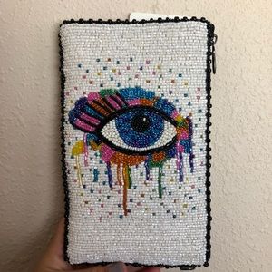 Brand New Mary Frances “Eye Paint” hand wallet